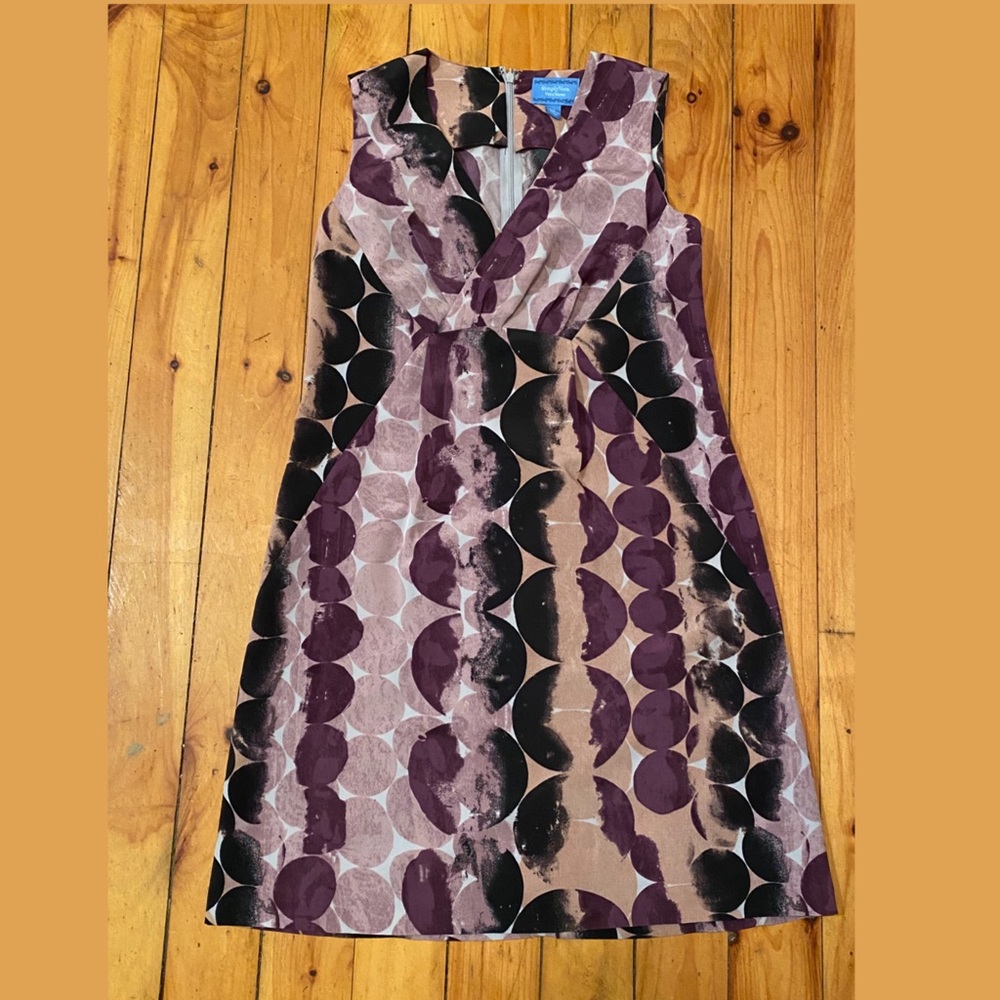 Vera Wang Purple Dress